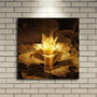 Wallity Lienzo Decorativo Iluminado con Led 40x40 cm Multicolor
